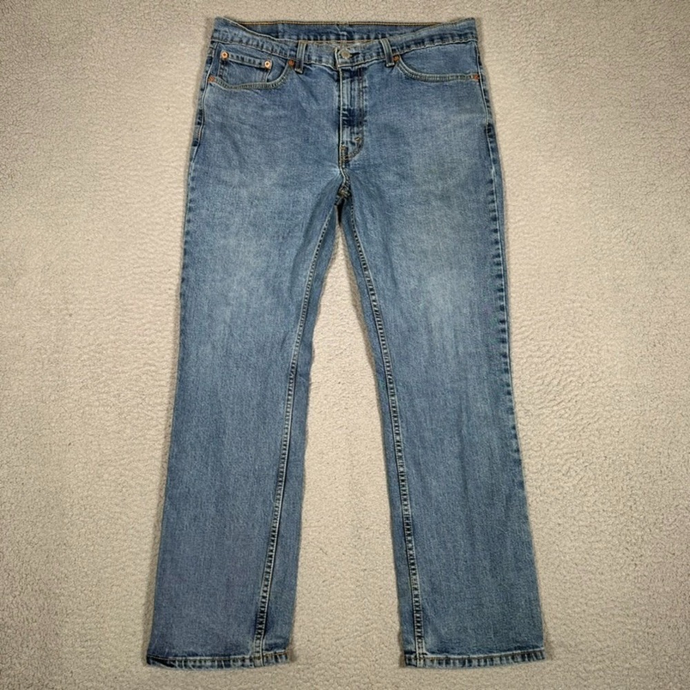 Levis Jeans Mens 34x29 Blue 514 Straight Fit Denim Casual Preppy Workwear Logo